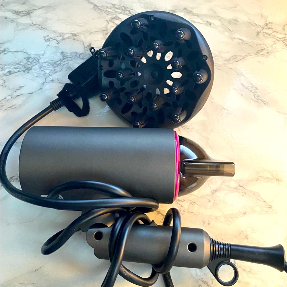 Barboz hair dryer with attachments